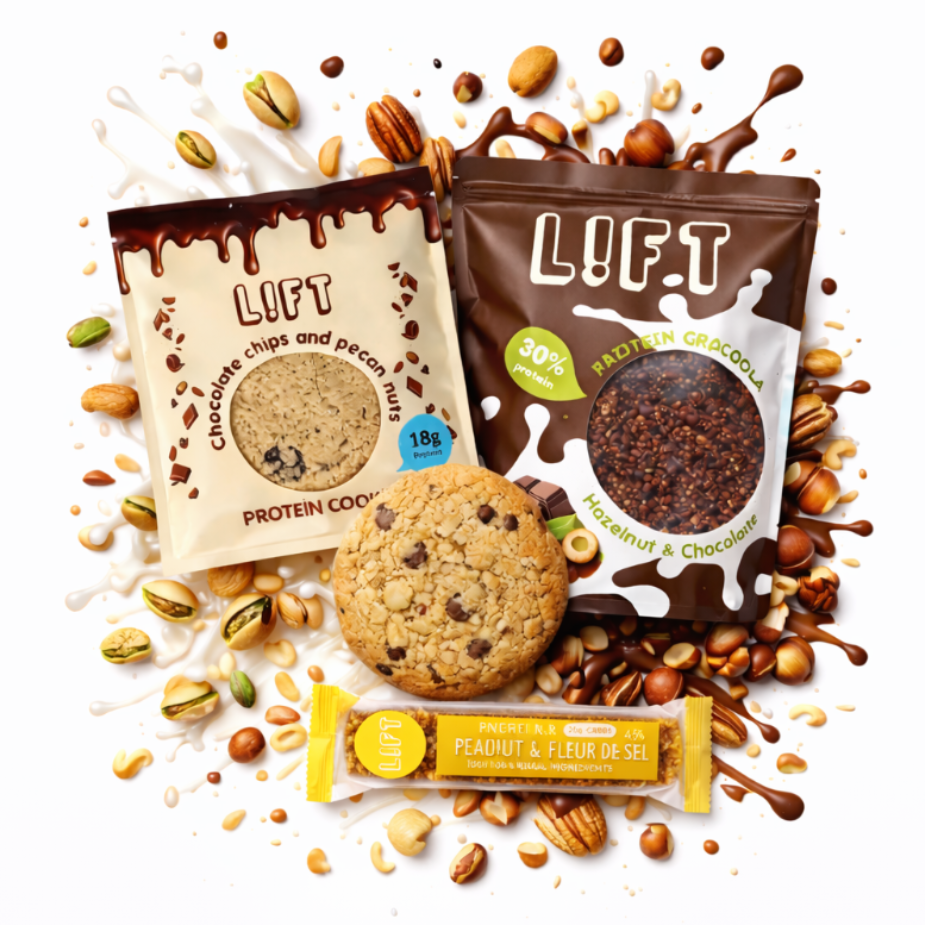 Abonnement LIFT : reçois tes snacks protéinés naturels chaque mois et économise 10%