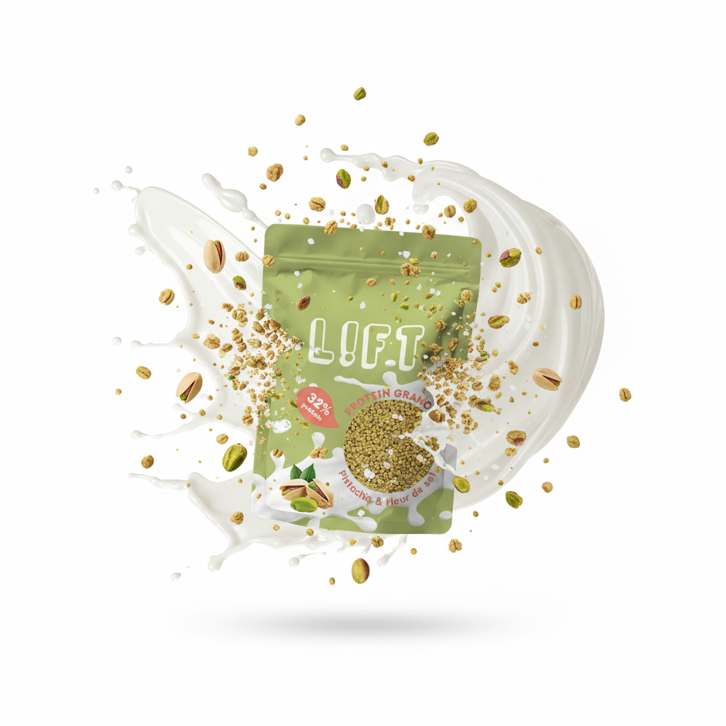 GRANOLA PROTÉINÉ – Pistache & fleur de sel