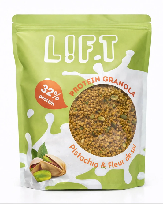 GRANOLA PROTÉINÉ – Pistache & fleur de sel (1kg)