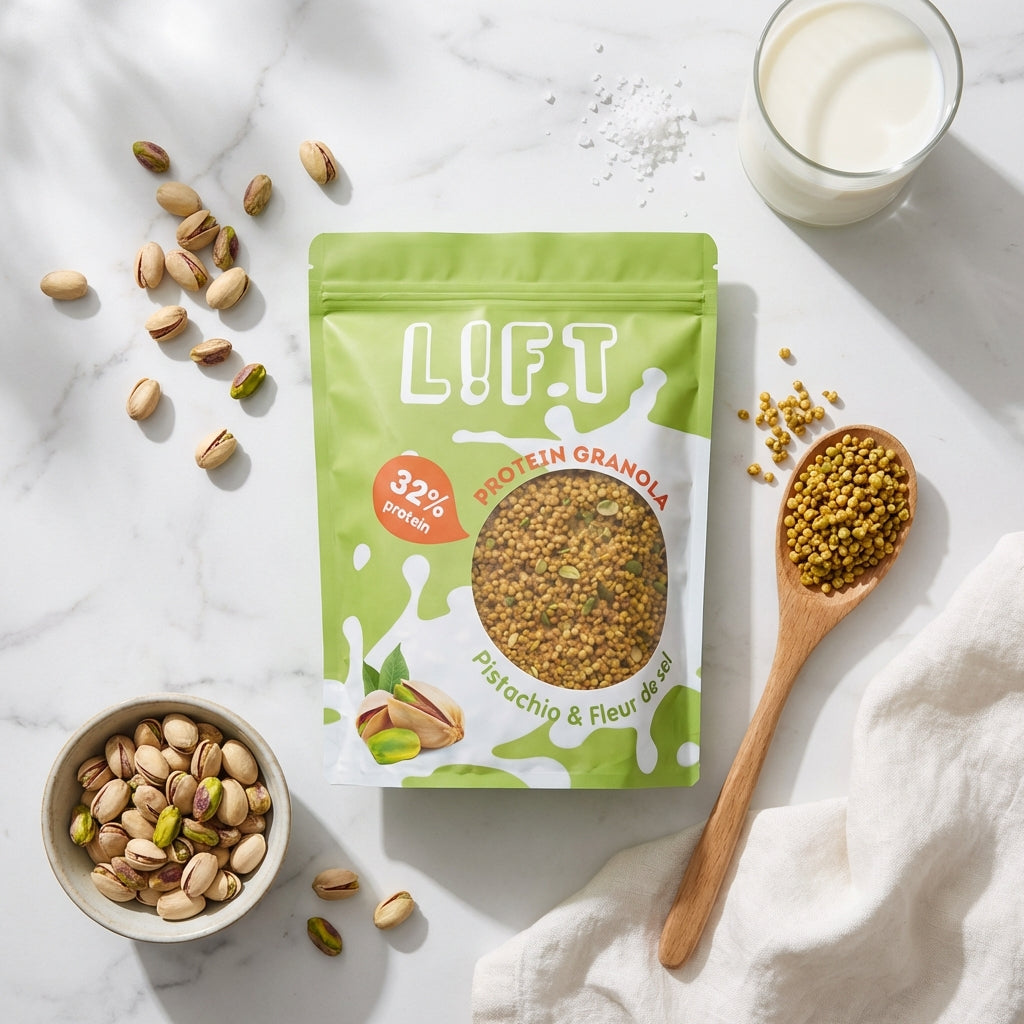 Granola protéiné pistache et fleur de sel LIFT avec pistaches